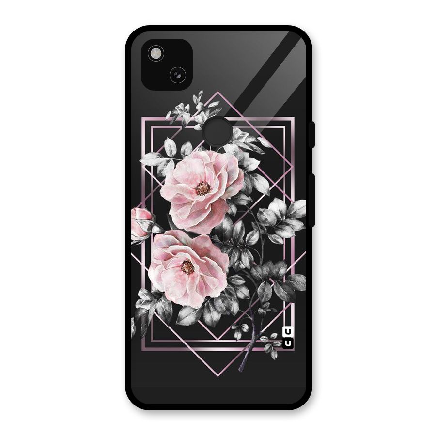 Beguilling Pink Floral Glass Back Case for Google Pixel 4a