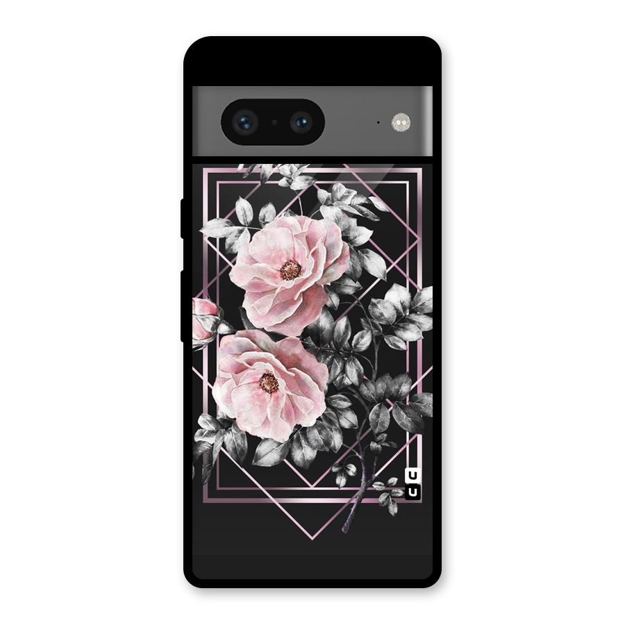 Beguilling Pink Floral Glass Back Case for Google Pixel 7