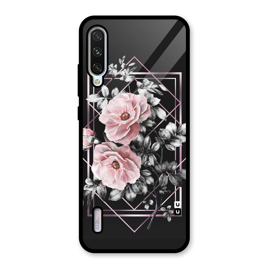 Beguilling Pink Floral Glass Back Case for Mi A3
