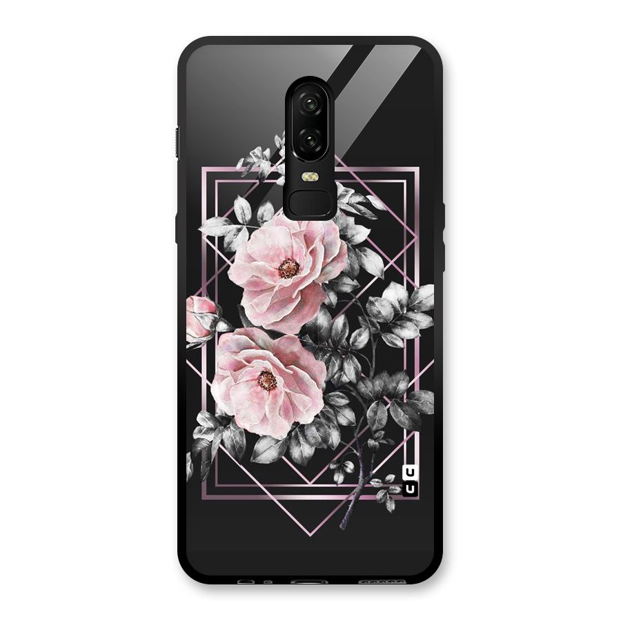 Beguilling Pink Floral Glass Back Case for OnePlus 6