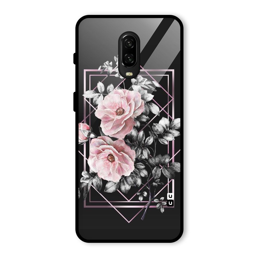 Beguilling Pink Floral Glass Back Case for OnePlus 6T