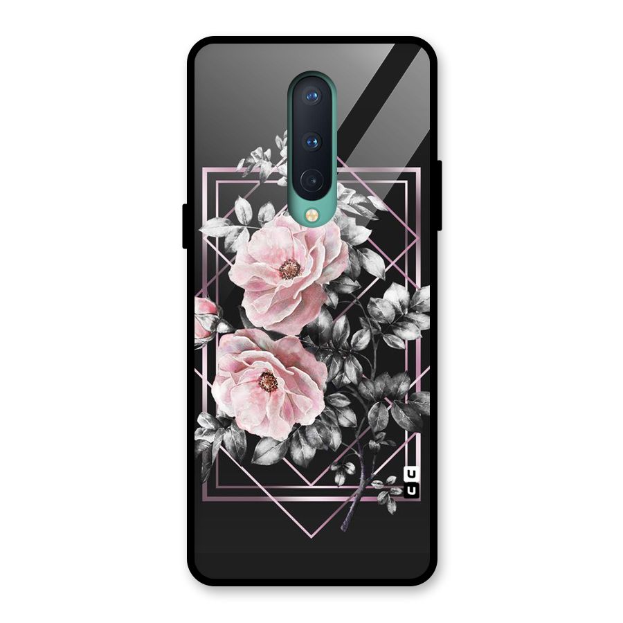 Beguilling Pink Floral Glass Back Case for OnePlus 8