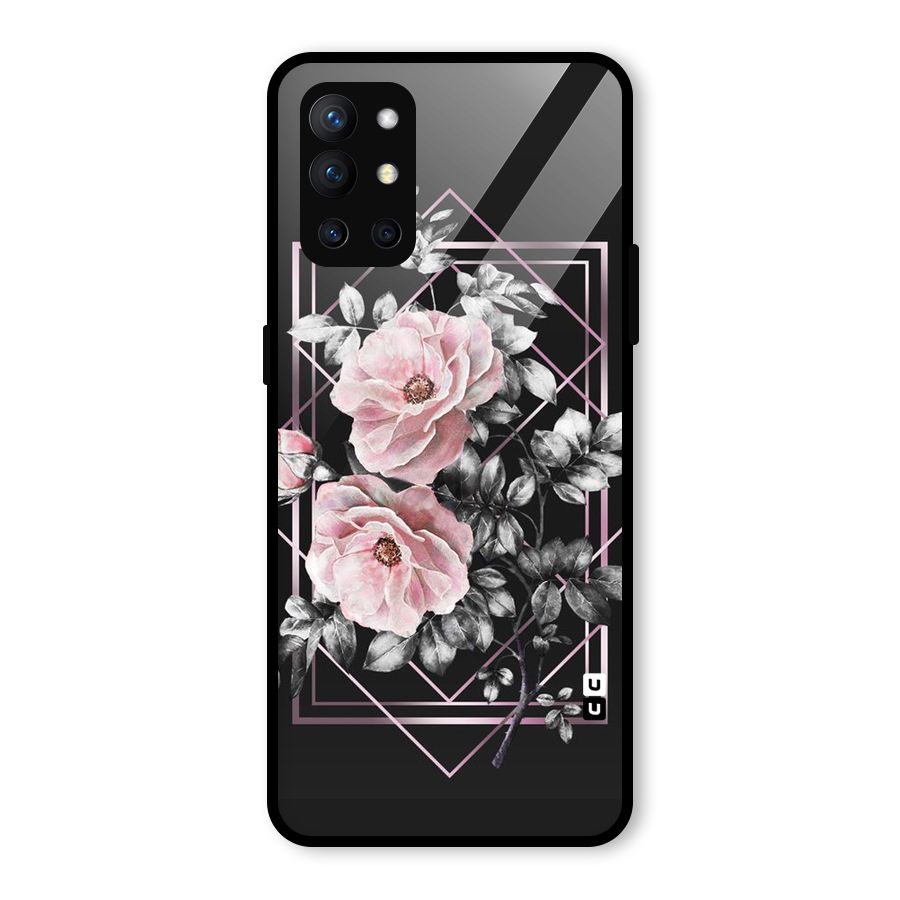 Beguilling Pink Floral Glass Back Case for OnePlus 9R
