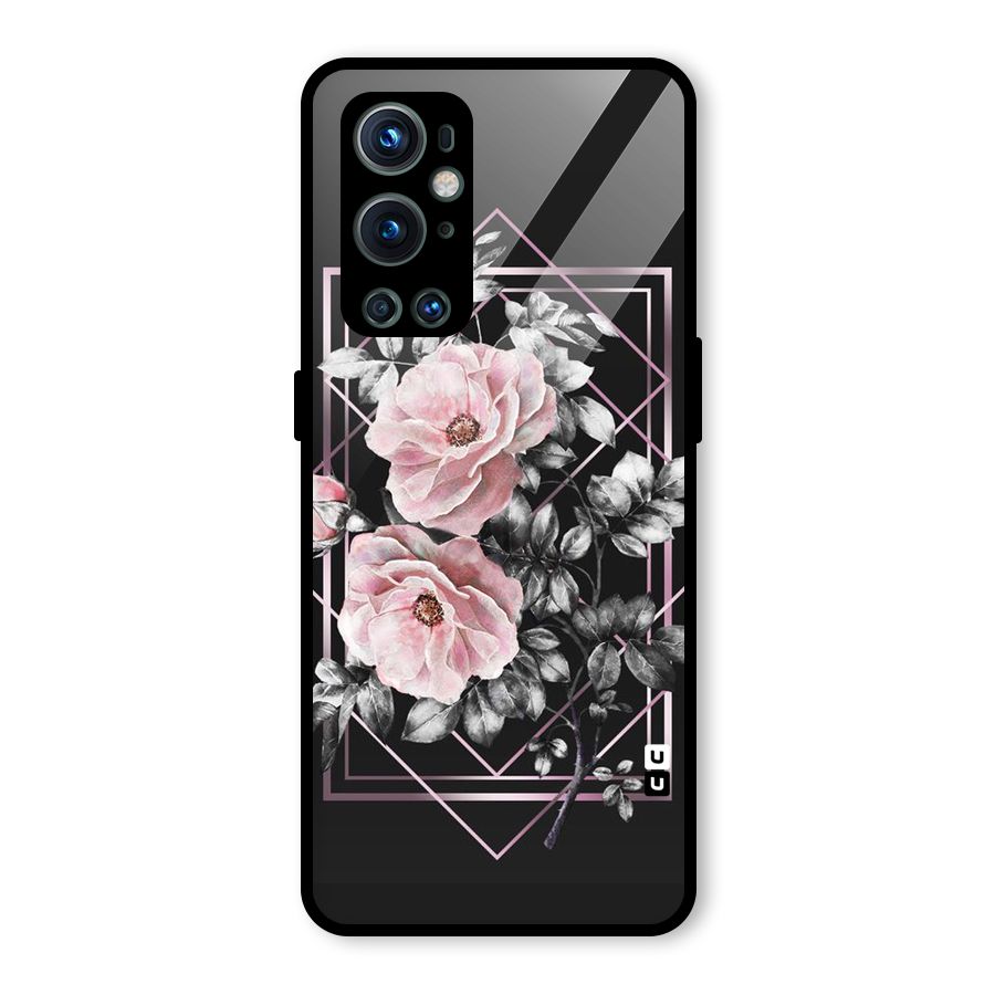 Beguilling Pink Floral Glass Back Case for OnePlus 9 Pro