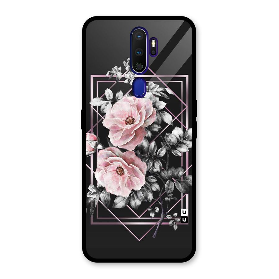 Beguilling Pink Floral Glass Back Case for Oppo A9 (2020)