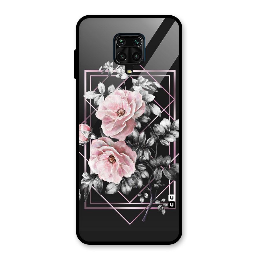 Beguilling Pink Floral Glass Back Case for Poco M2 Pro
