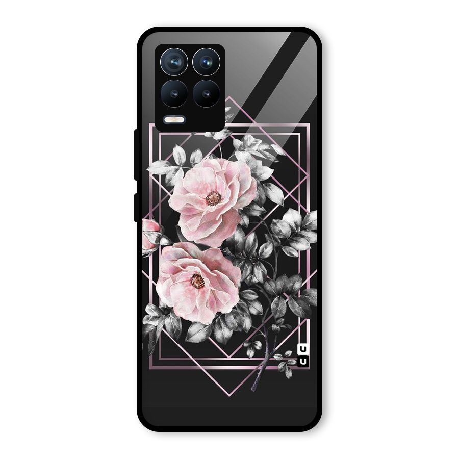 Beguilling Pink Floral Glass Back Case for Realme 8 Pro