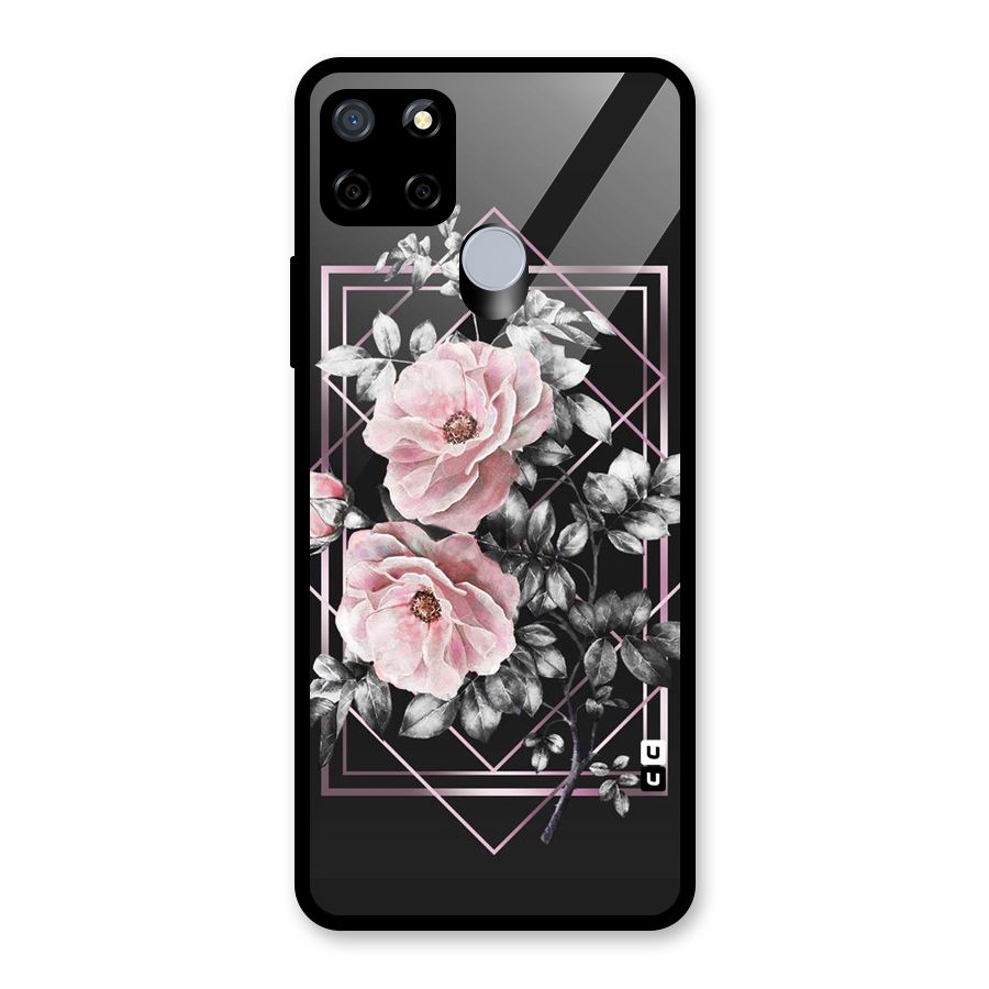 Beguilling Pink Floral Glass Back Case for Realme C12