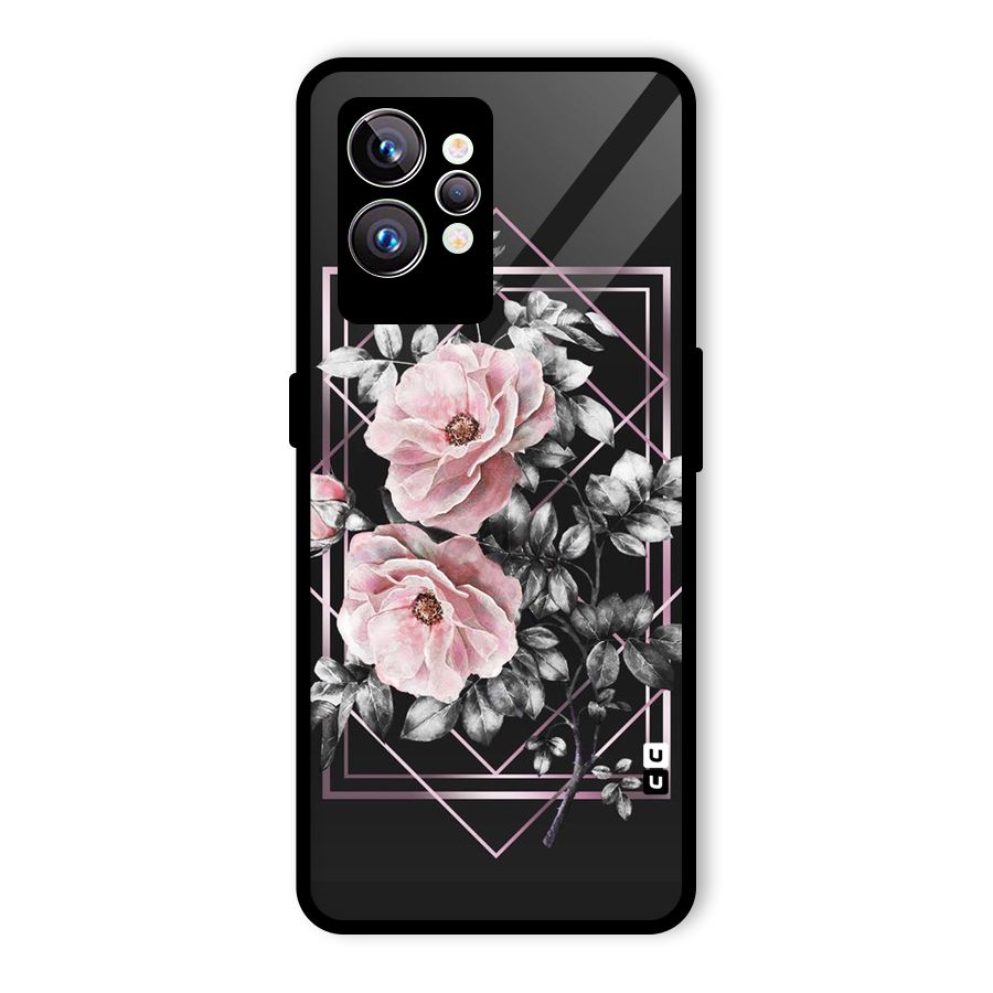 Beguilling Pink Floral Glass Back Case for Realme GT2 Pro