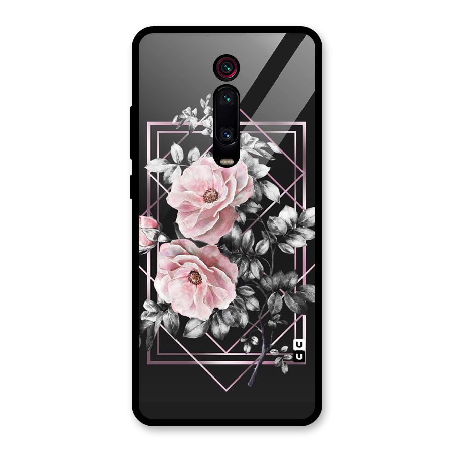Beguilling Pink Floral Glass Back Case for Redmi K20
