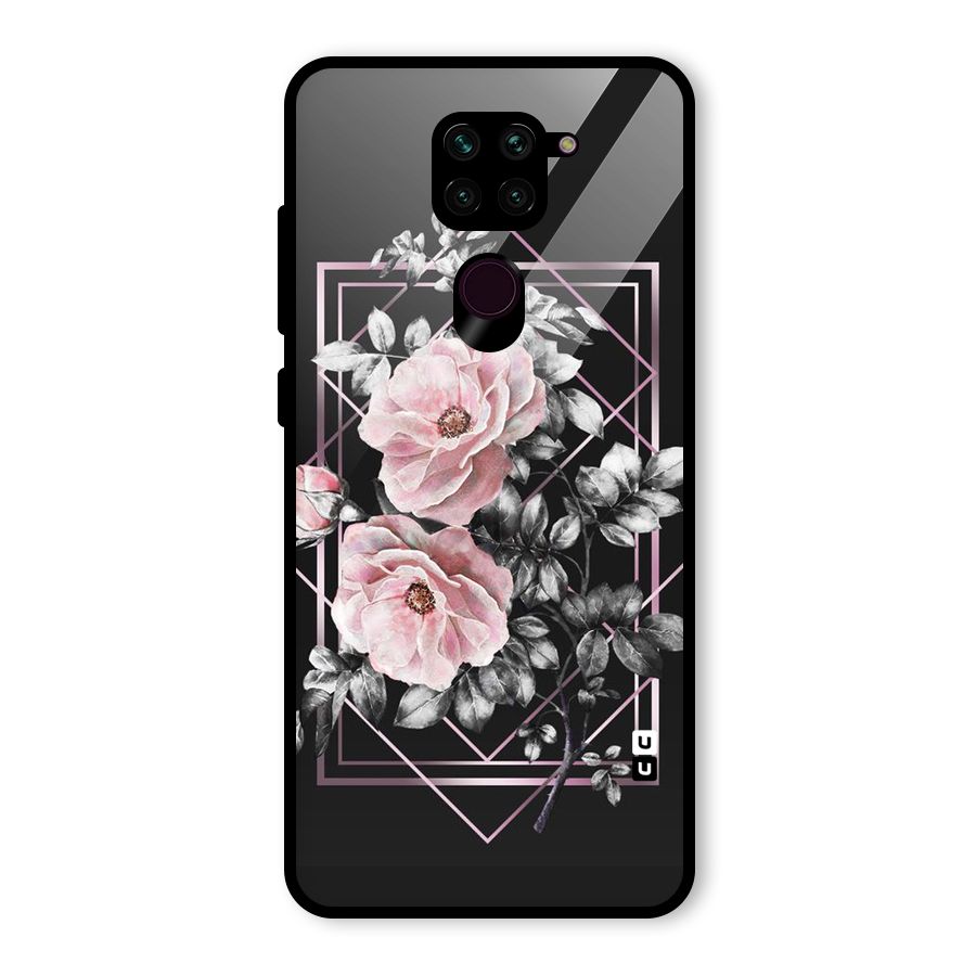 Beguilling Pink Floral Glass Back Case for Redmi Note 9