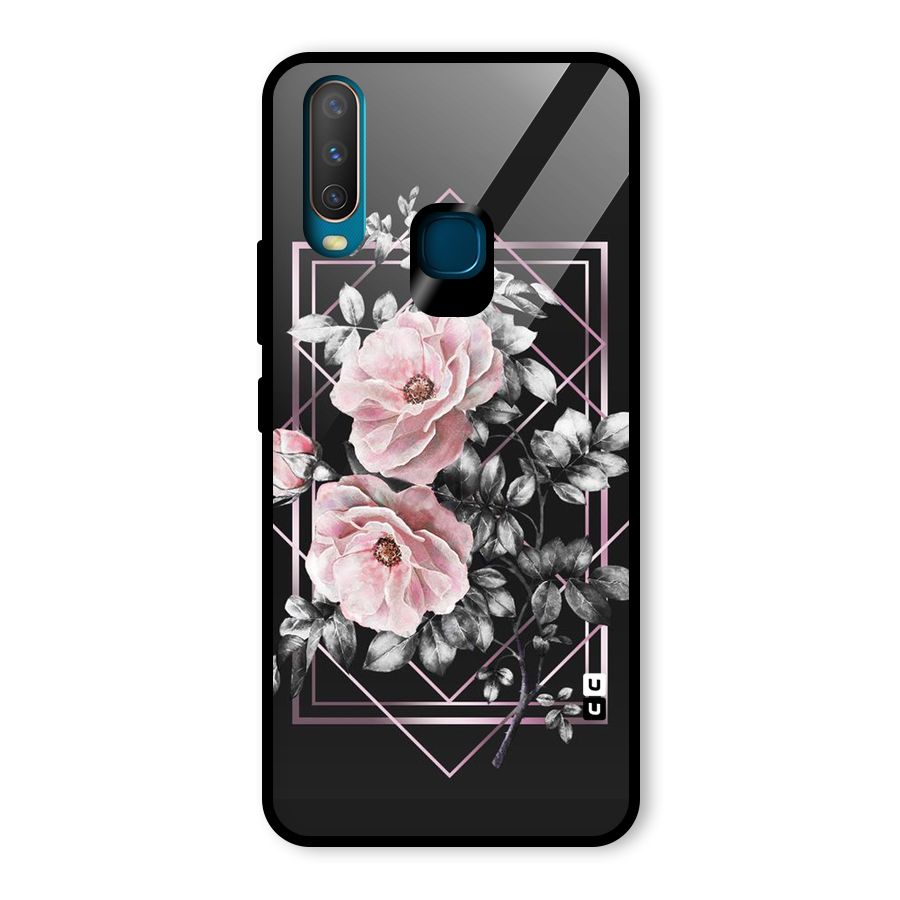 Beguilling Pink Floral Glass Back Case for Vivo Y15