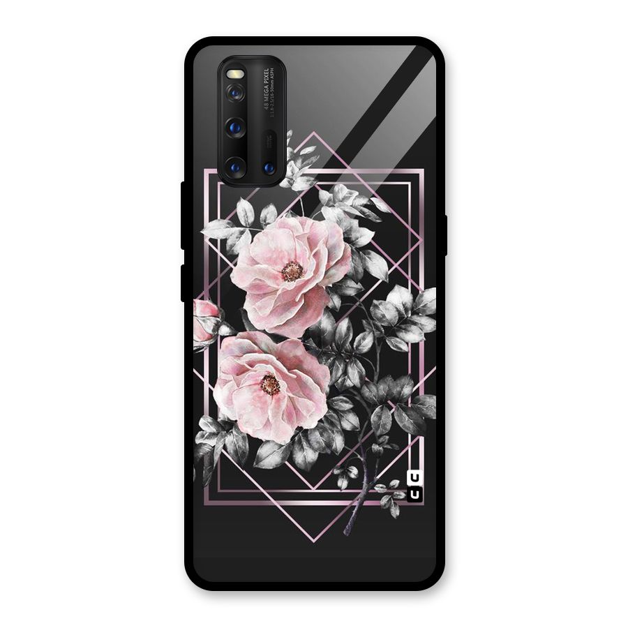 Beguilling Pink Floral Glass Back Case for Vivo iQOO 3