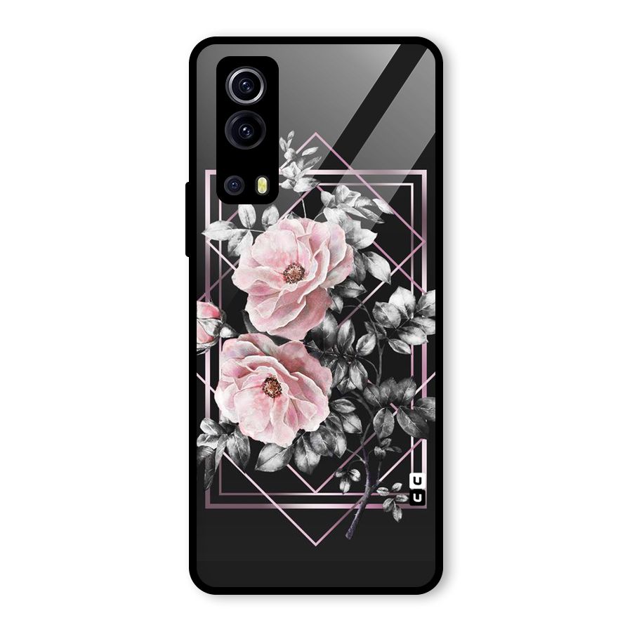 Beguilling Pink Floral Glass Back Case for Vivo iQOO Z3