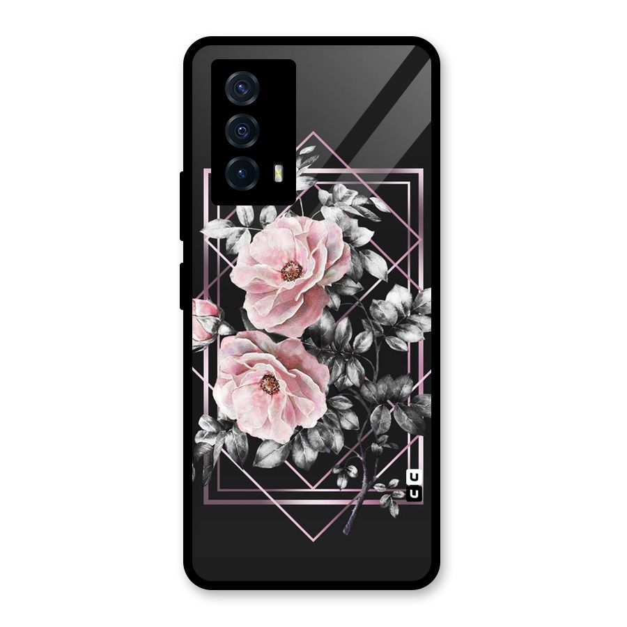 Beguilling Pink Floral Glass Back Case for Vivo iQOO Z5
