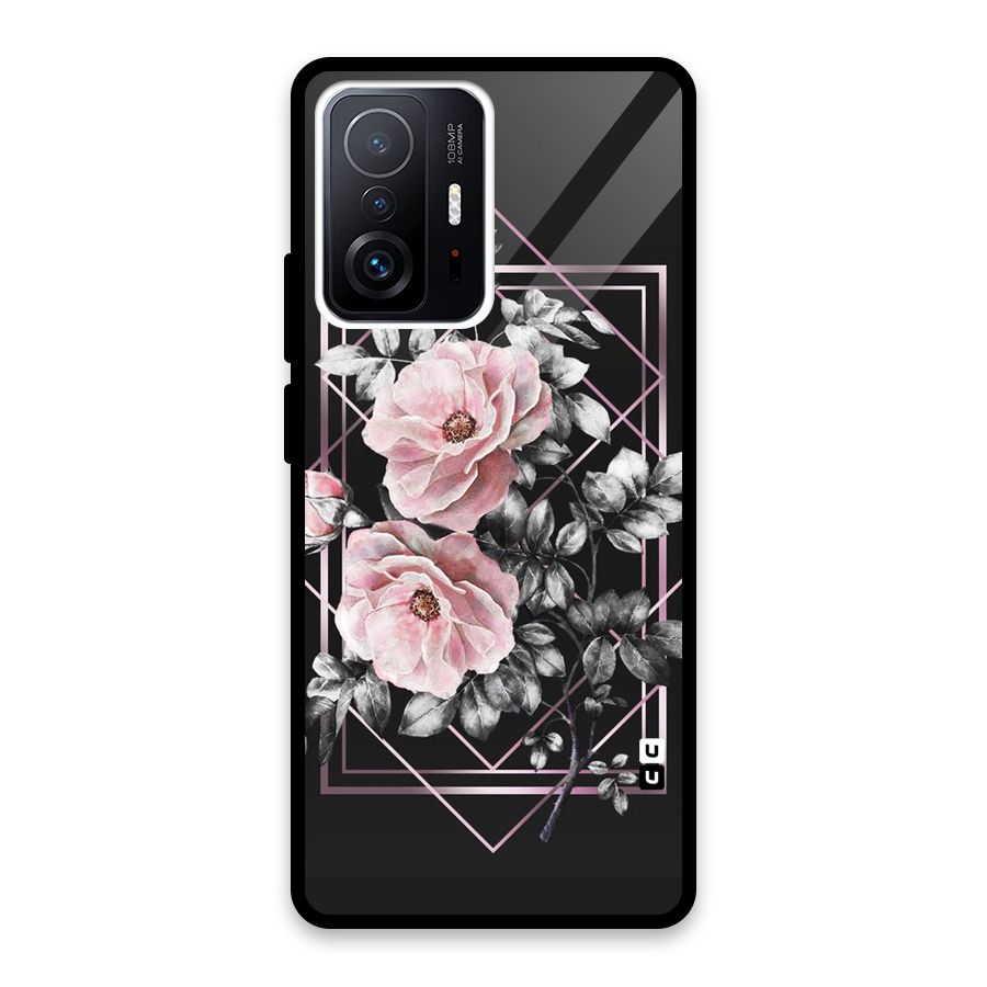 Beguilling Pink Floral Glass Back Case for Xiaomi 11T Pro
