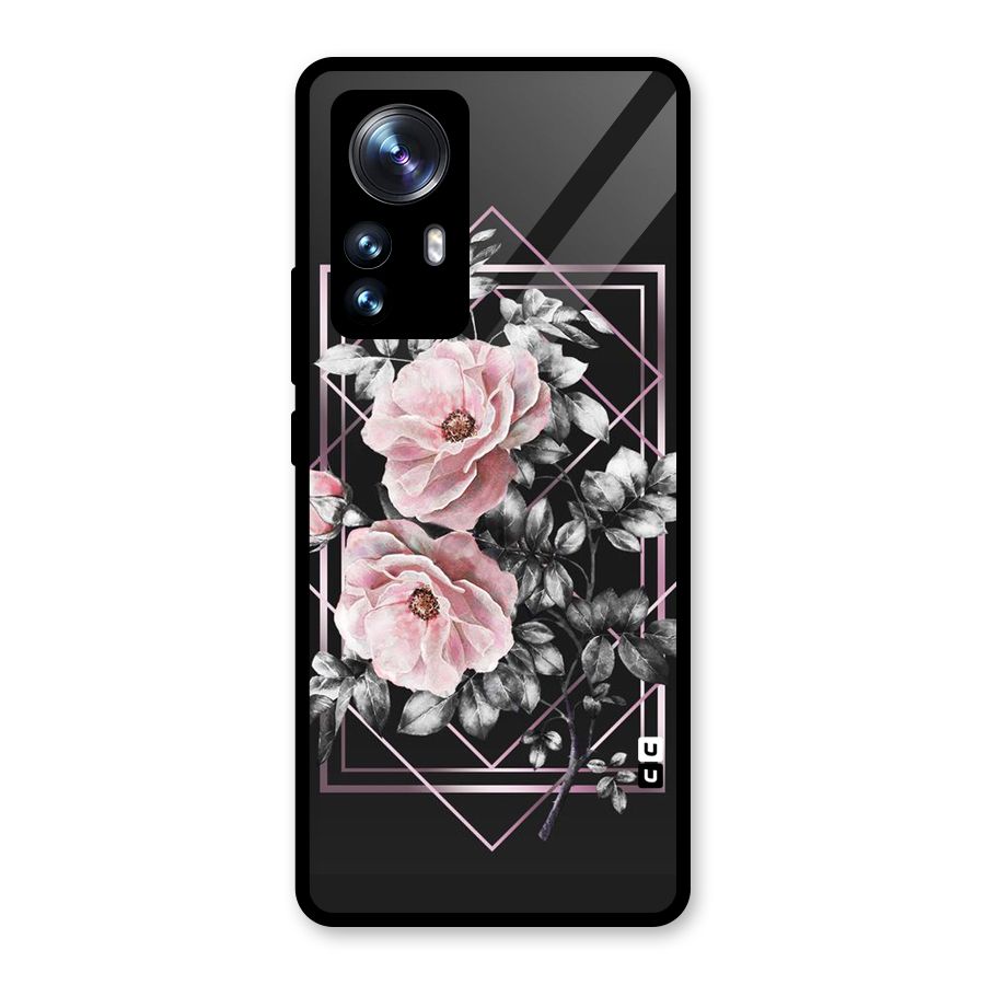 Beguilling Pink Floral Glass Back Case for Xiaomi 12 Pro