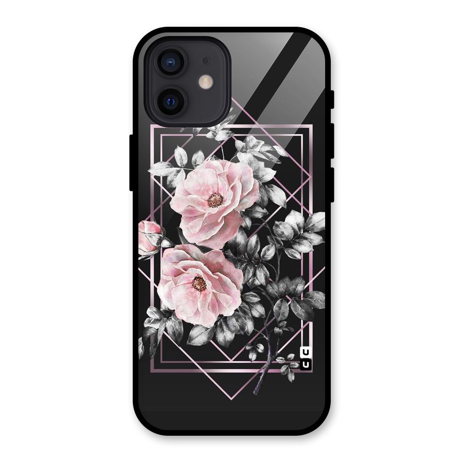 Beguilling Pink Floral Glass Back Case for iPhone 12