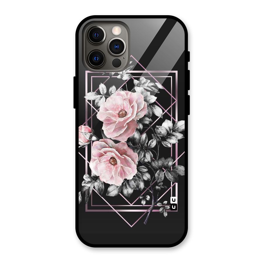 Beguilling Pink Floral Glass Back Case for iPhone 12 Pro