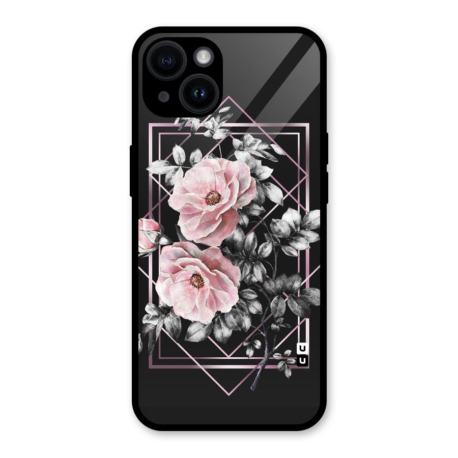 Beguilling Pink Floral Glass Back Case for iPhone 14