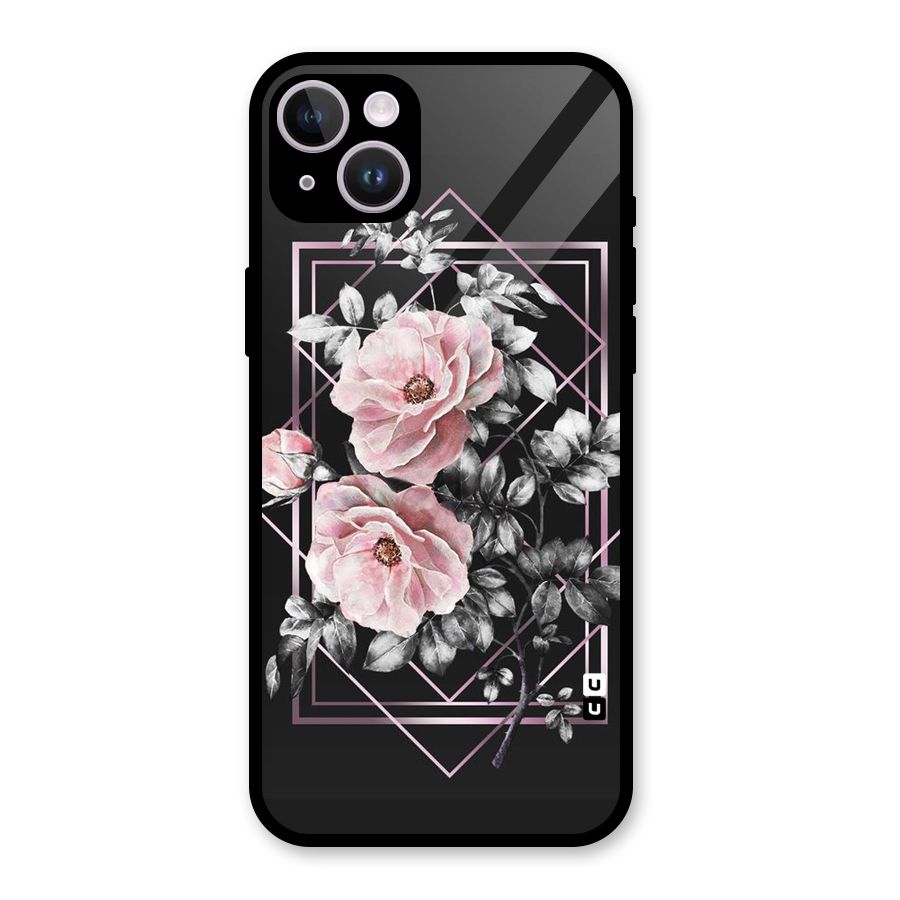 Beguilling Pink Floral Glass Back Case for iPhone 14 Plus