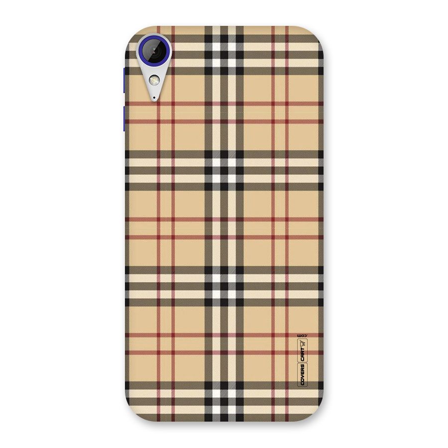 Beige Check Back Case for Desire 830