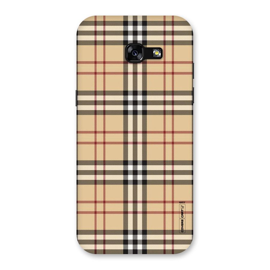 Beige Check Back Case for Galaxy A5 2017