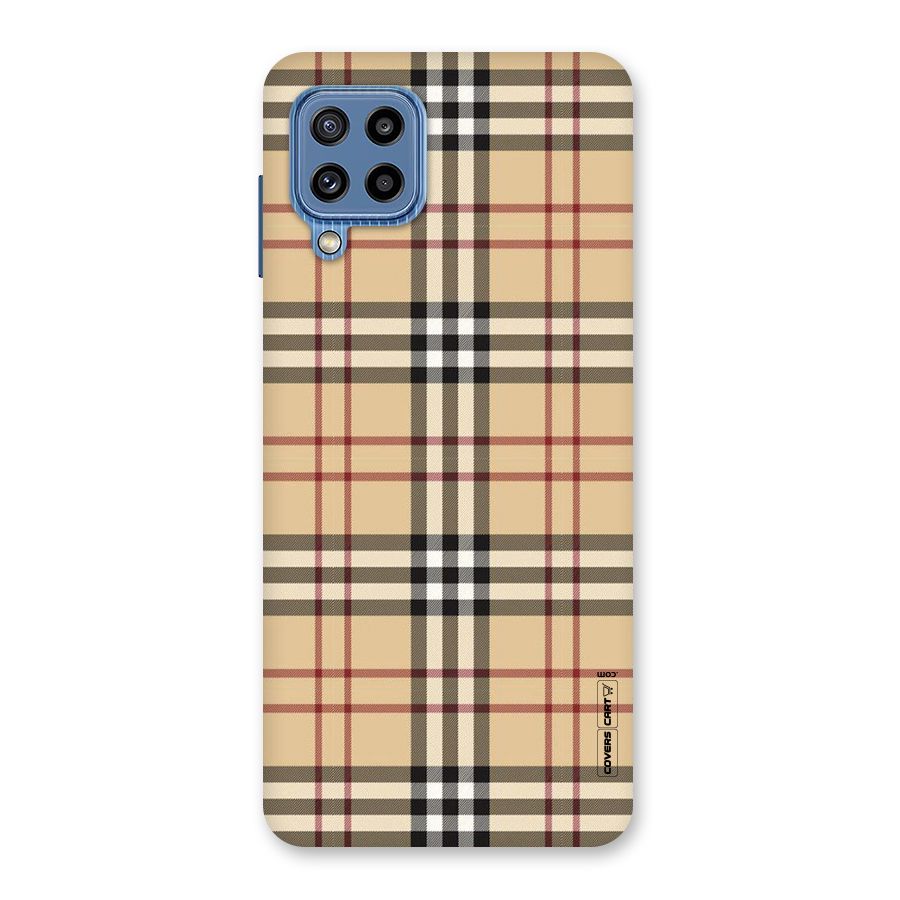 Beige Check Back Case for Galaxy M32