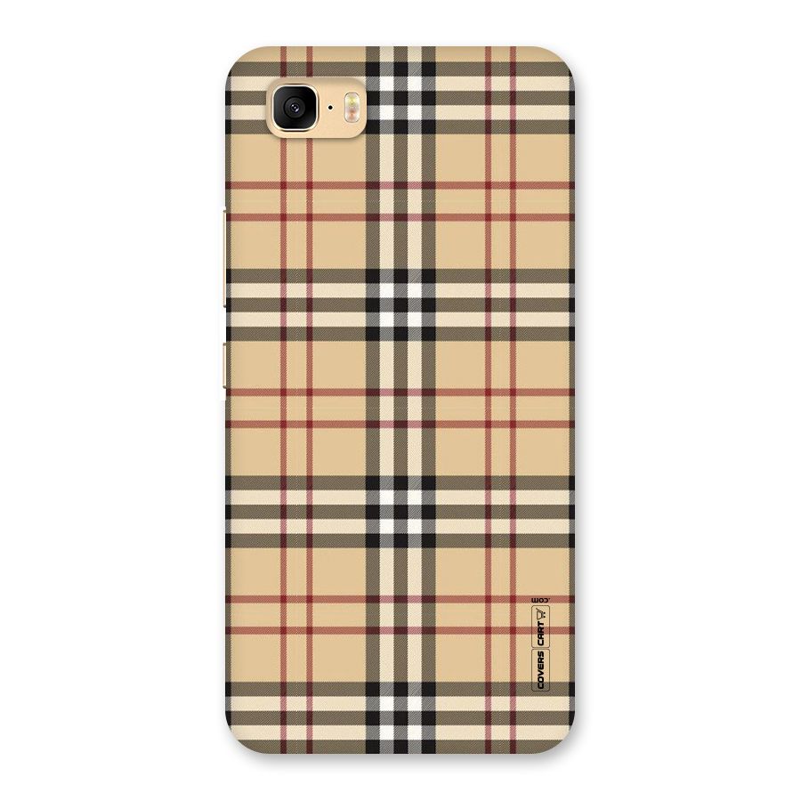 Beige Check Back Case for Zenfone 3s Max