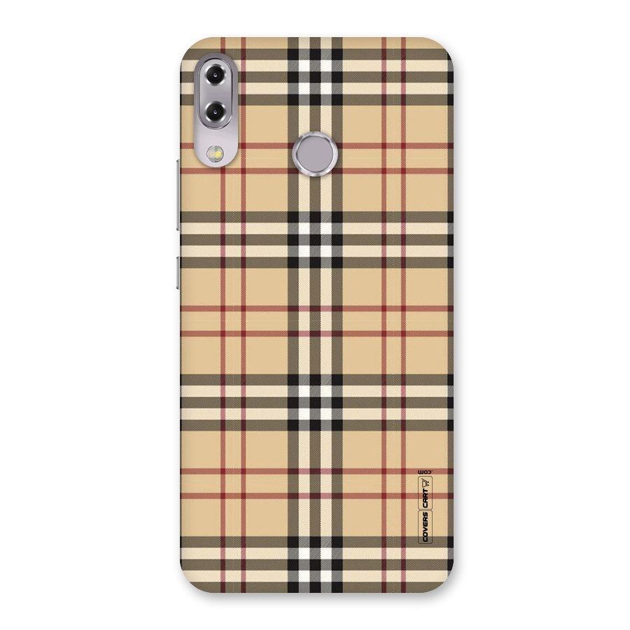 Beige Check Back Case for Zenfone 5Z