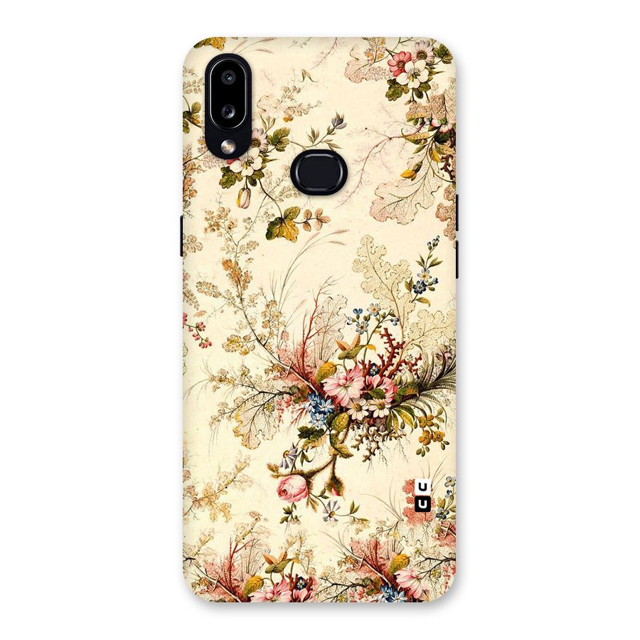 Beige Floral Back Case for Galaxy A10s
