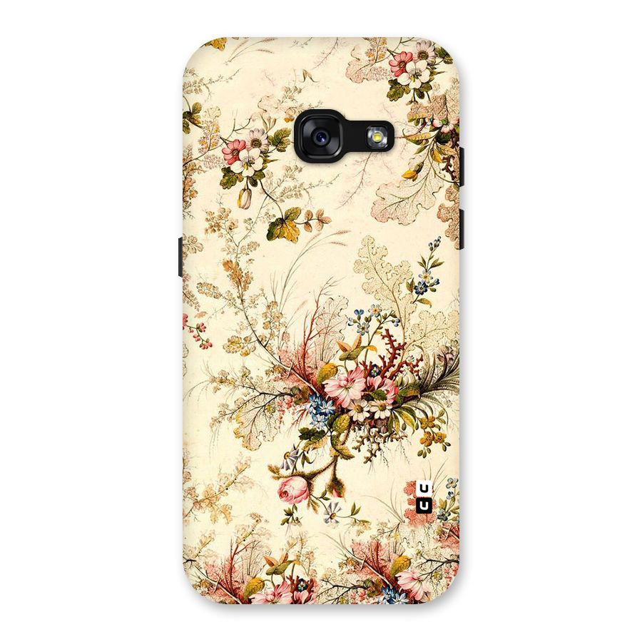Beige Floral Back Case for Galaxy A3 (2017)