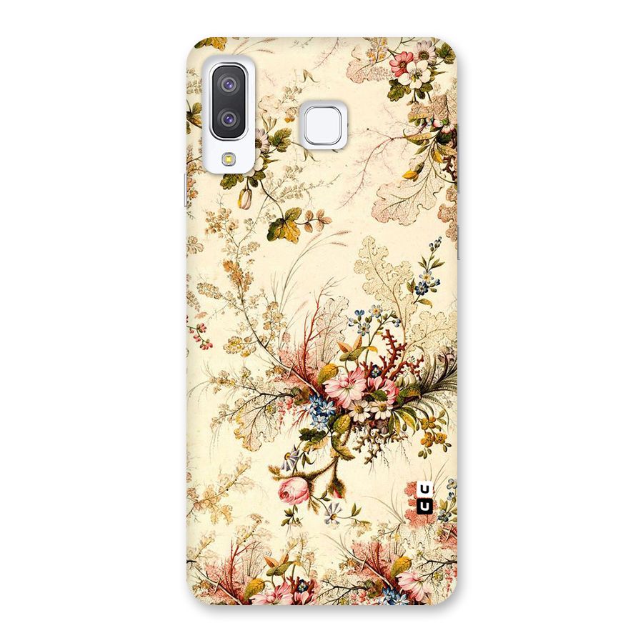 Beige Floral Back Case for Galaxy A8 Star