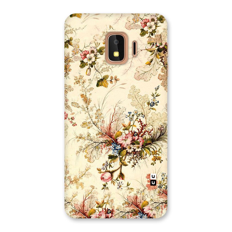 Beige Floral Back Case for Galaxy J2 Core