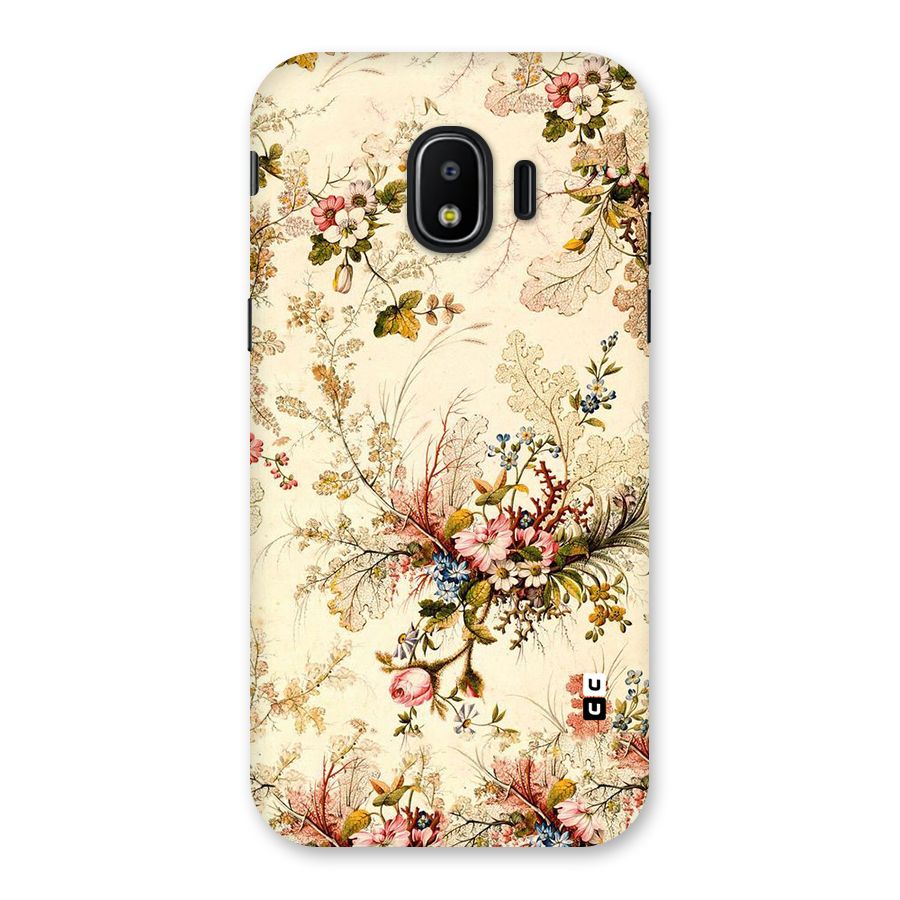 Beige Floral Back Case for Galaxy J2 Pro 2018