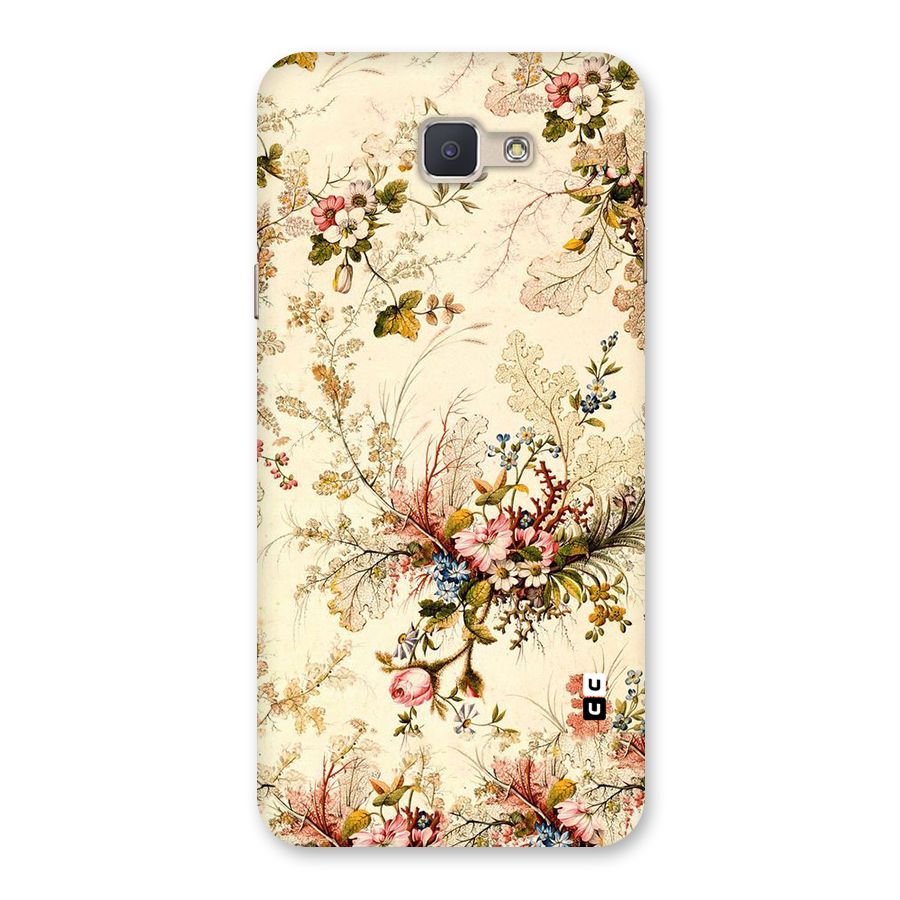 Beige Floral Back Case for Galaxy J5 Prime