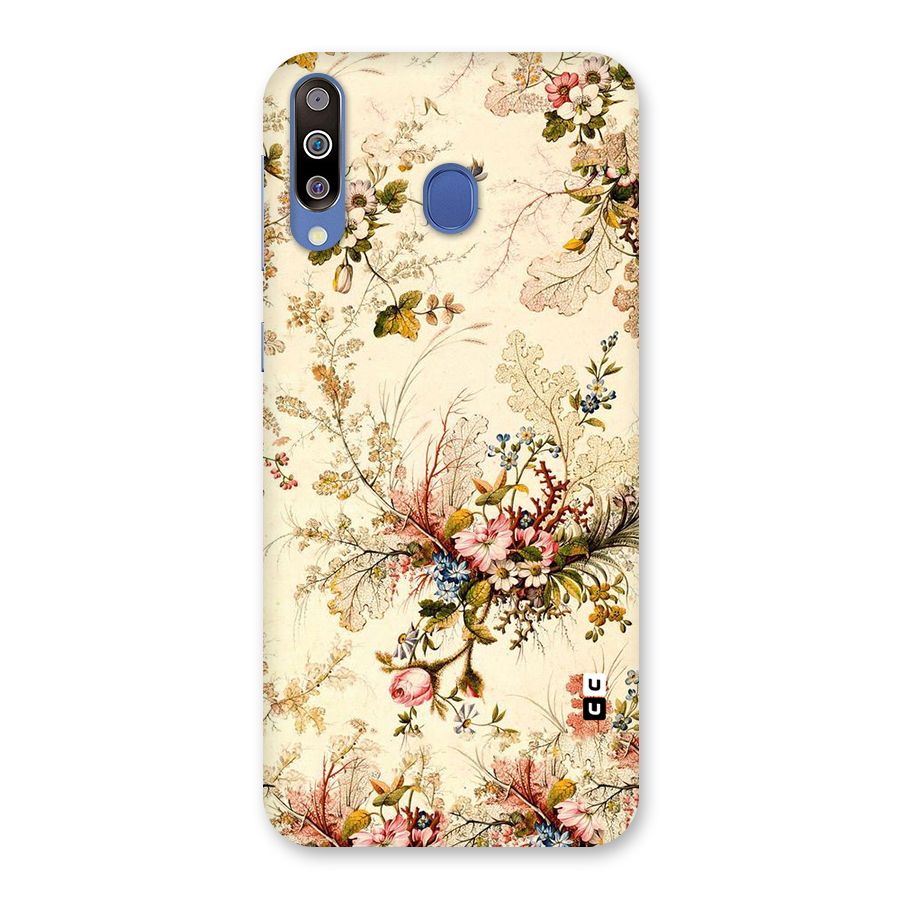 Beige Floral Back Case for Galaxy M30