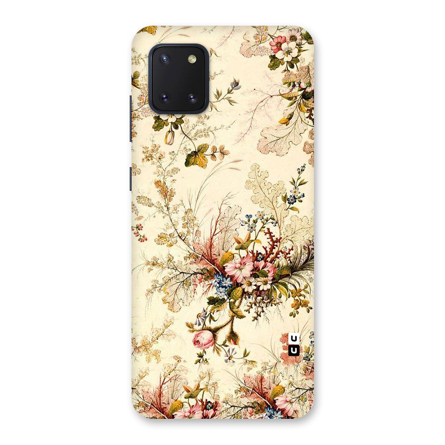 Beige Floral Back Case for Galaxy Note 10 Lite