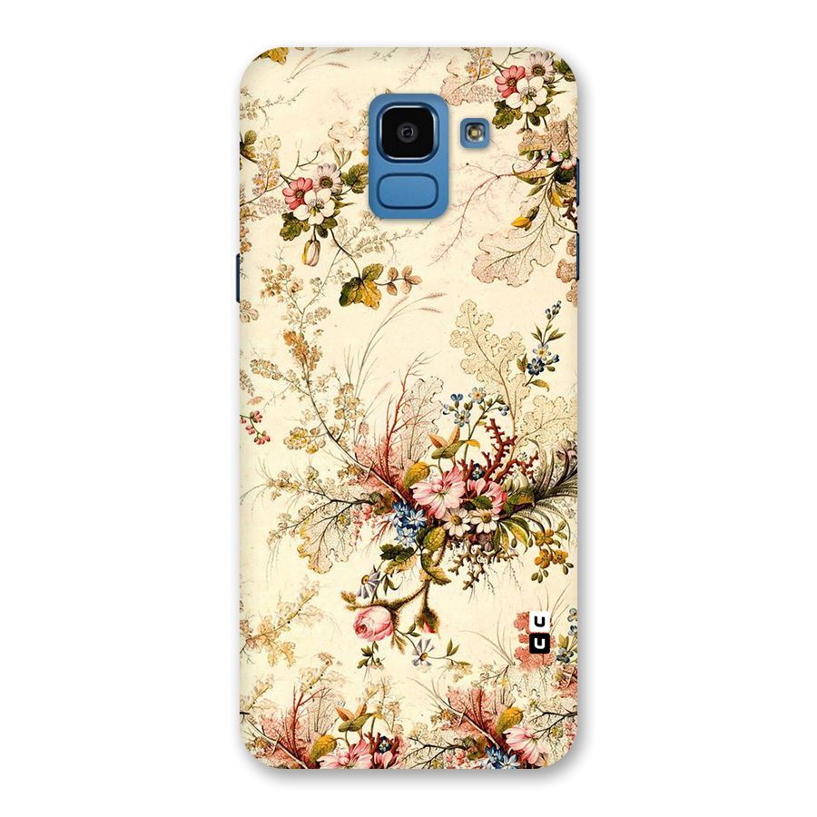 Beige Floral Back Case for Galaxy On6