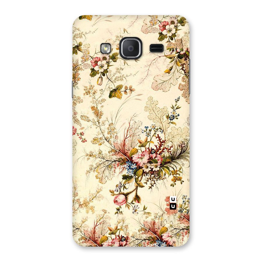 Beige Floral Back Case for Galaxy On7 2015