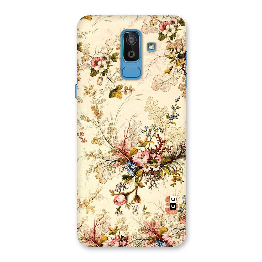 Beige Floral Back Case for Galaxy On8 (2018)