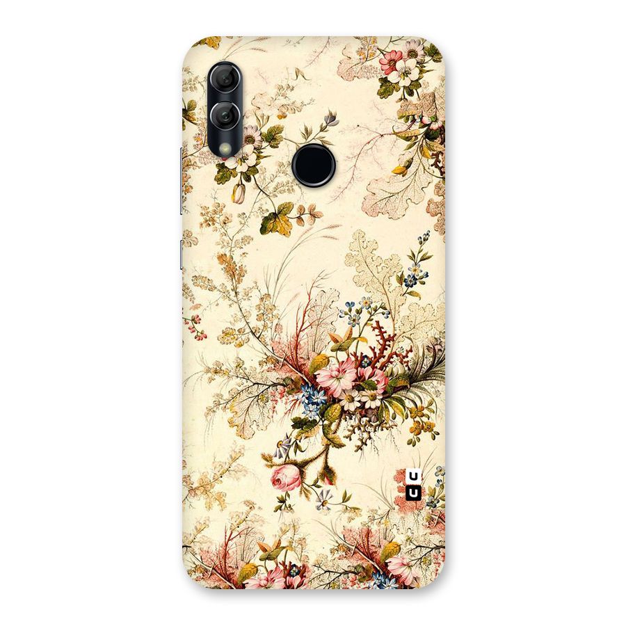 Beige Floral Back Case for Honor 10 Lite