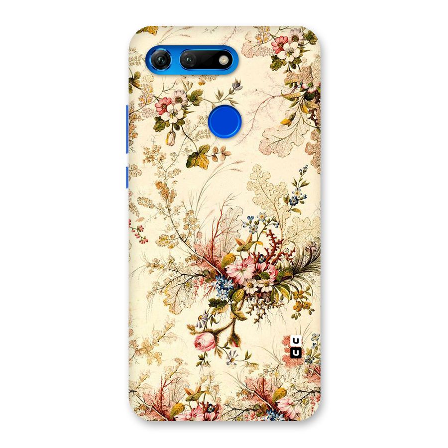 Beige Floral Back Case for Honor View 20