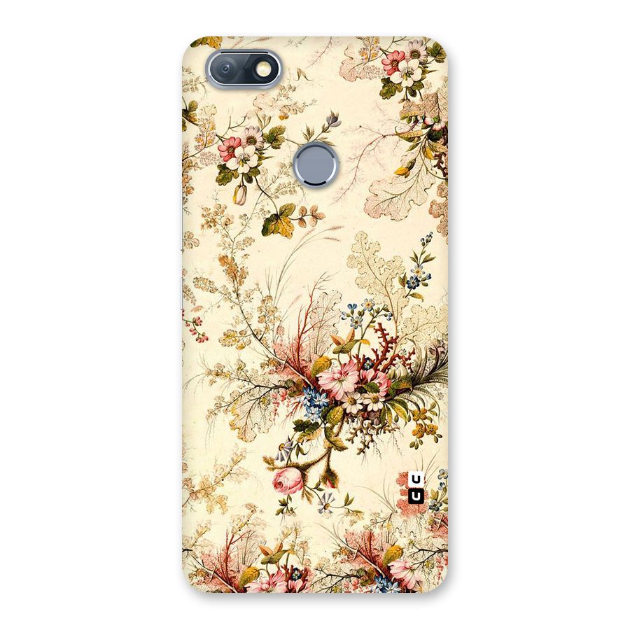 Beige Floral Back Case for Infinix Note 5