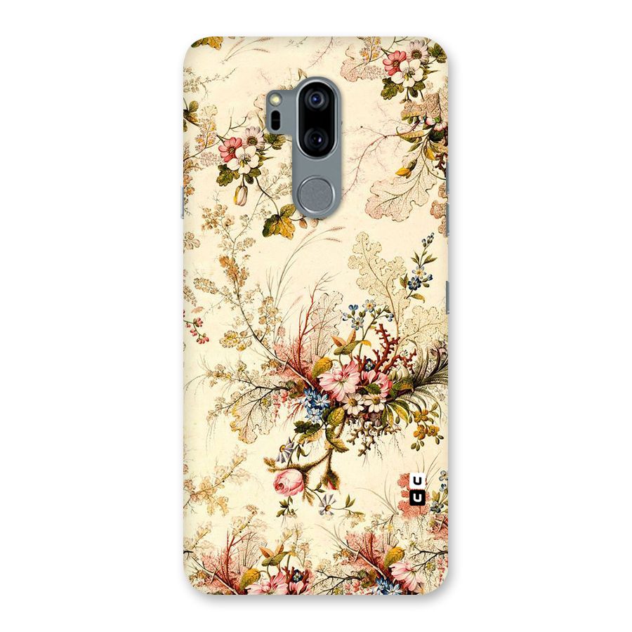 Beige Floral Back Case for LG G7