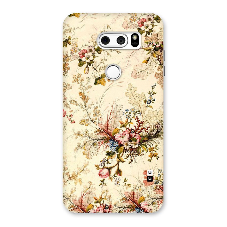 Beige Floral Back Case for LG V30