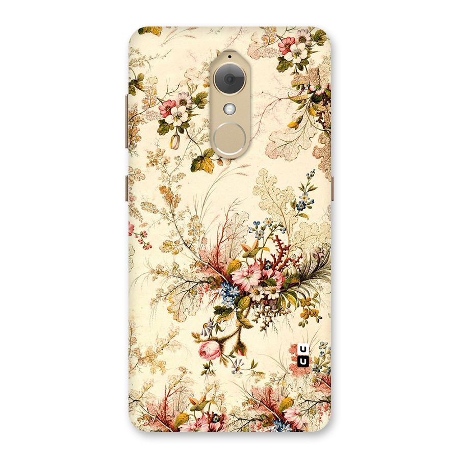 Beige Floral Back Case for Lenovo K8