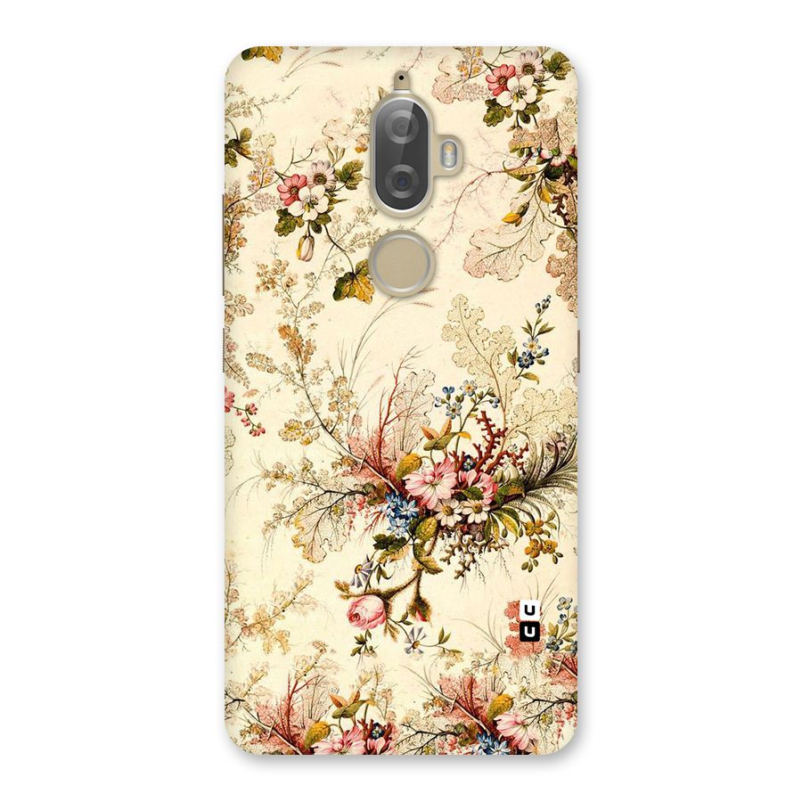 Beige Floral Back Case for Lenovo K8 Plus