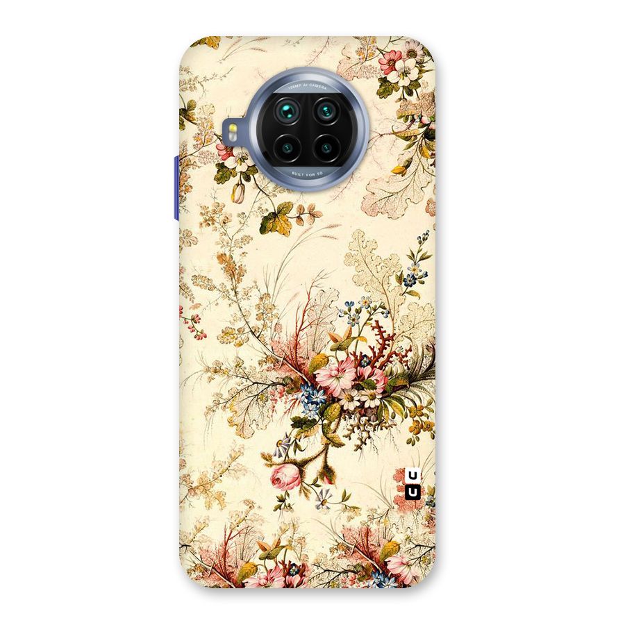 Beige Floral Back Case for Mi 10i