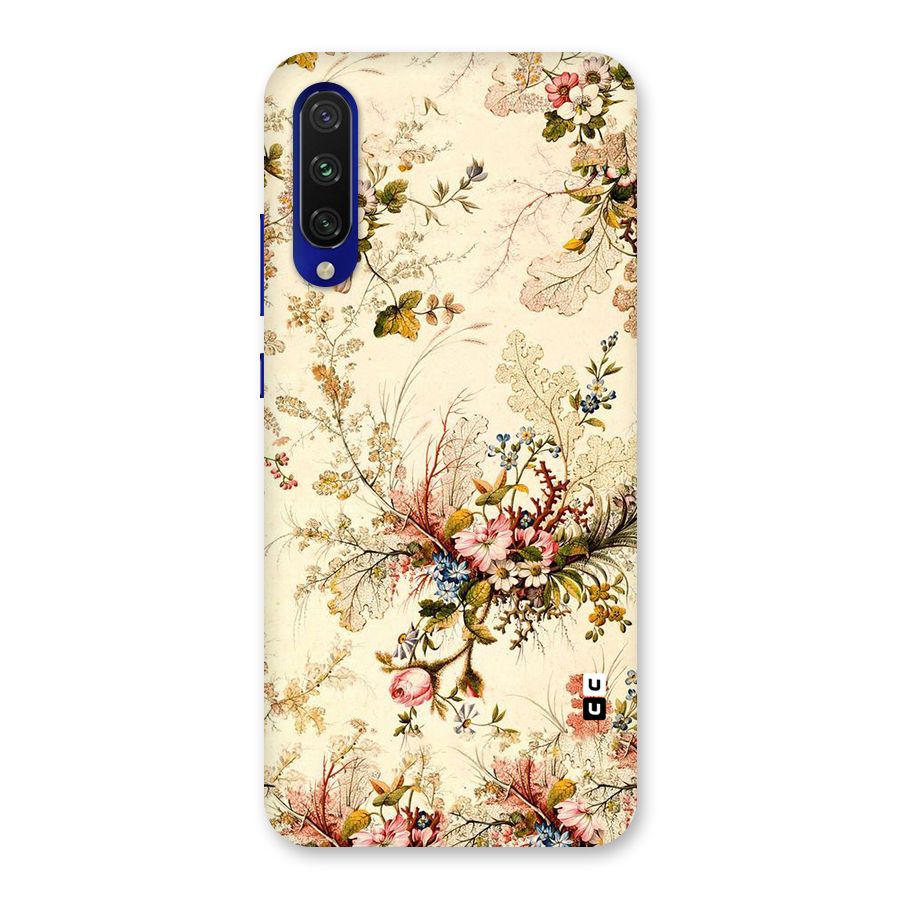 Beige Floral Back Case for Mi A3